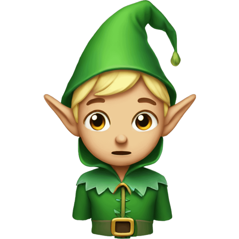 Crying elf emoji