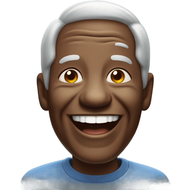 Old black man laughing emoji