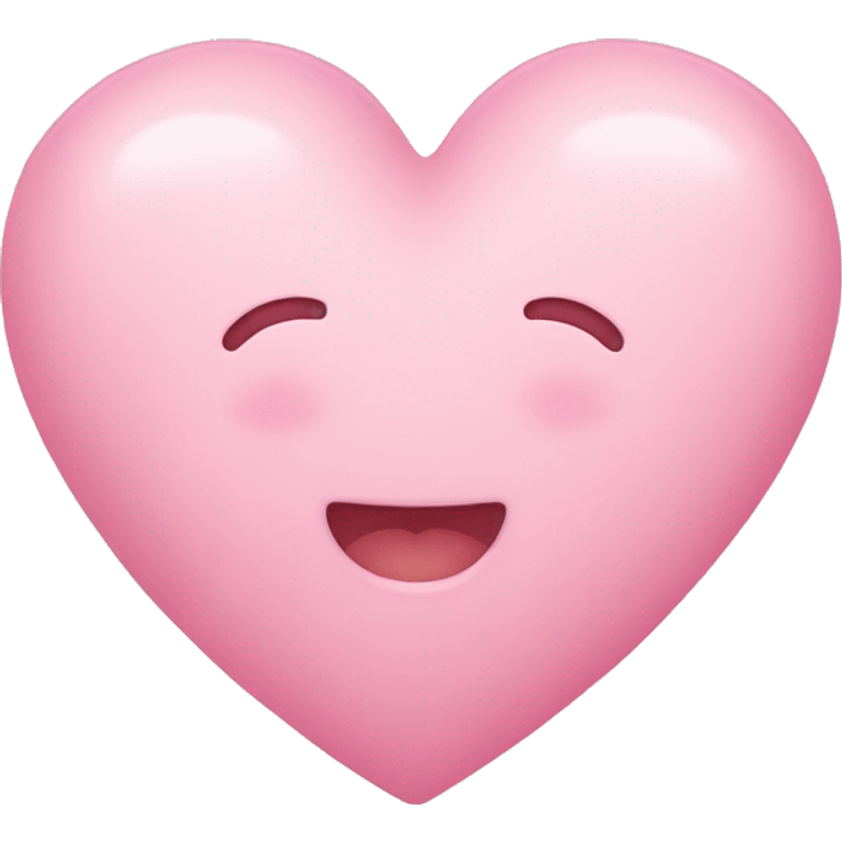 Baby pink heart emoji