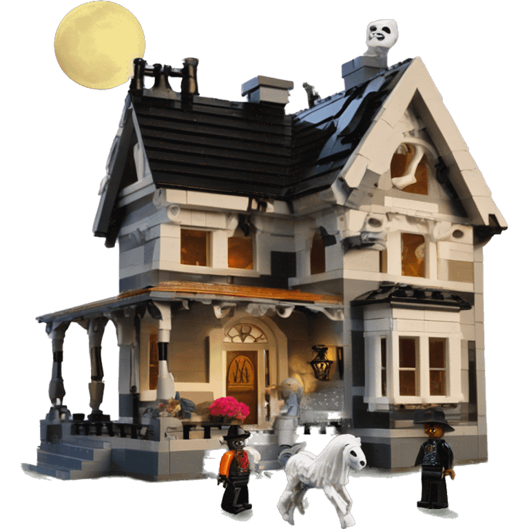 Lego barbie’s run-down frightening dangerous ghost-ridden haunted dream house nightmare scenario harvest moon  emoji