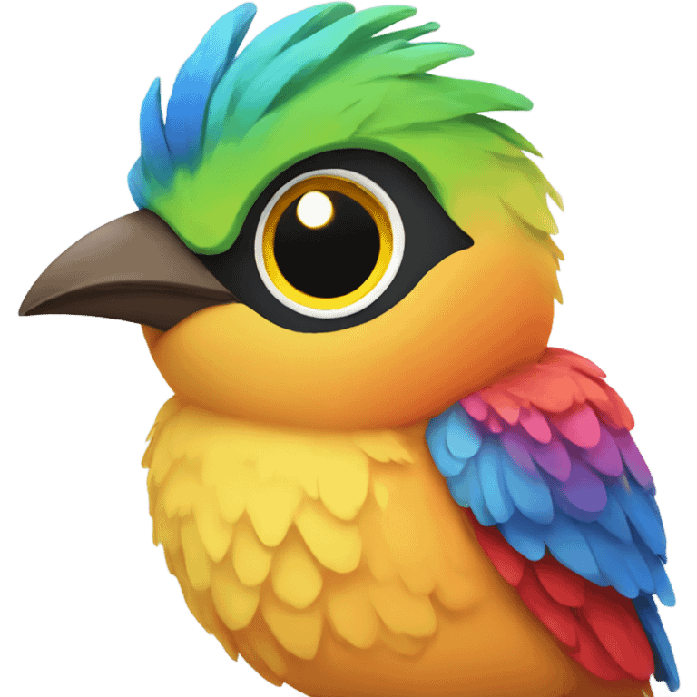 colorful bird emoji