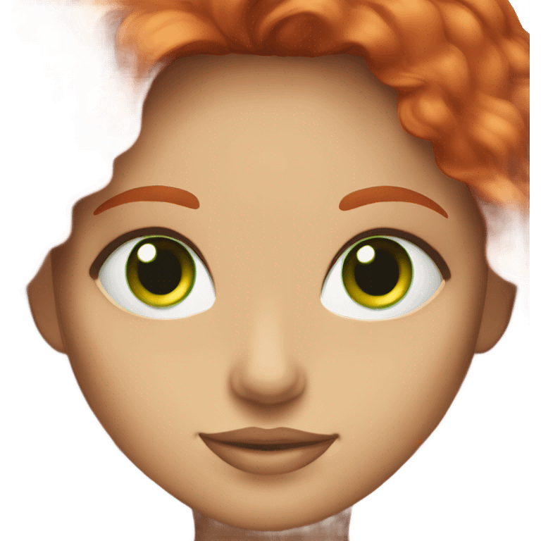  rise and shine green eyes  red headed girl emoji