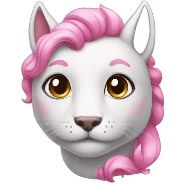 Chat rose licorne  emoji