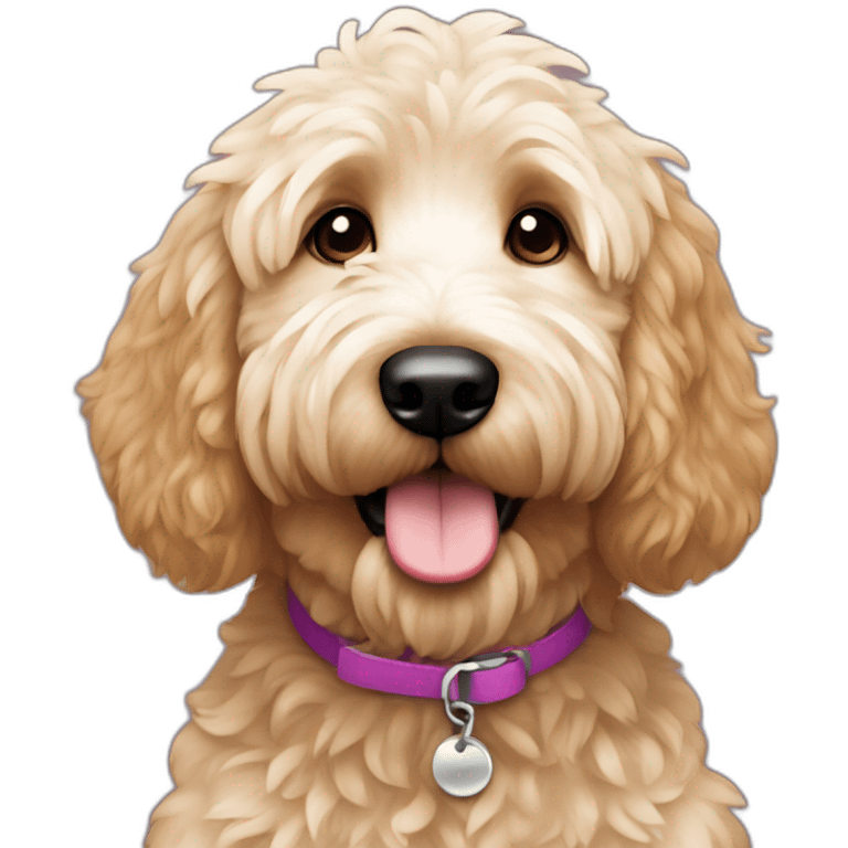 party goldendoodle emoji