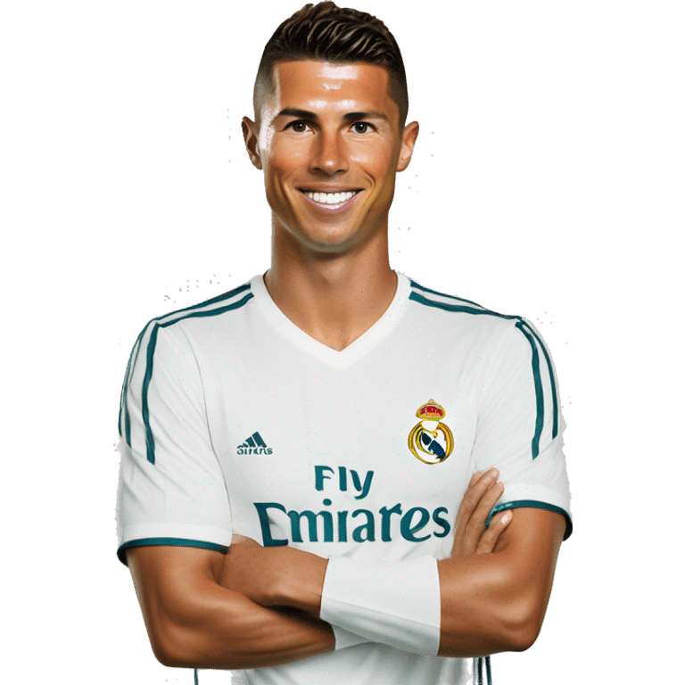 Real Madrid logo with ronaldo  emoji