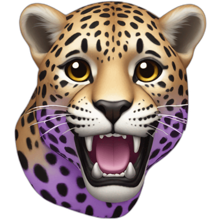 Purple jaguar emoji