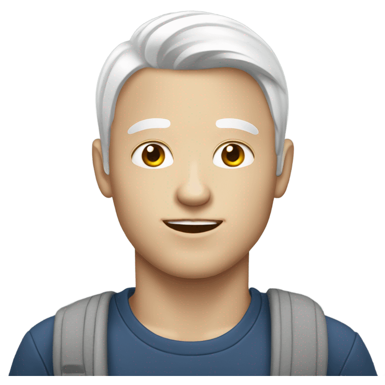 White-skinned male with phone emoji