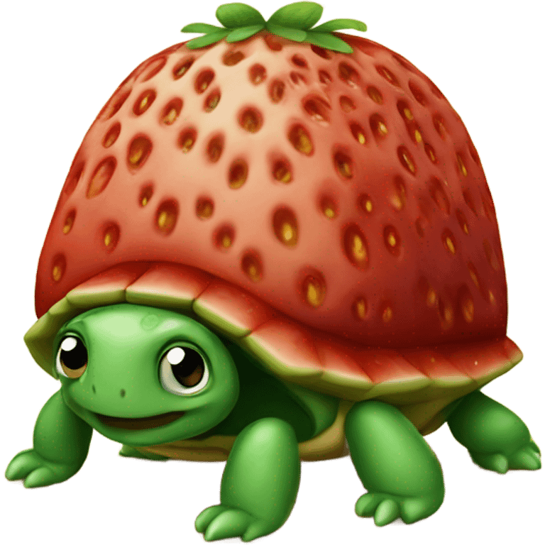 strawberry turtle  emoji