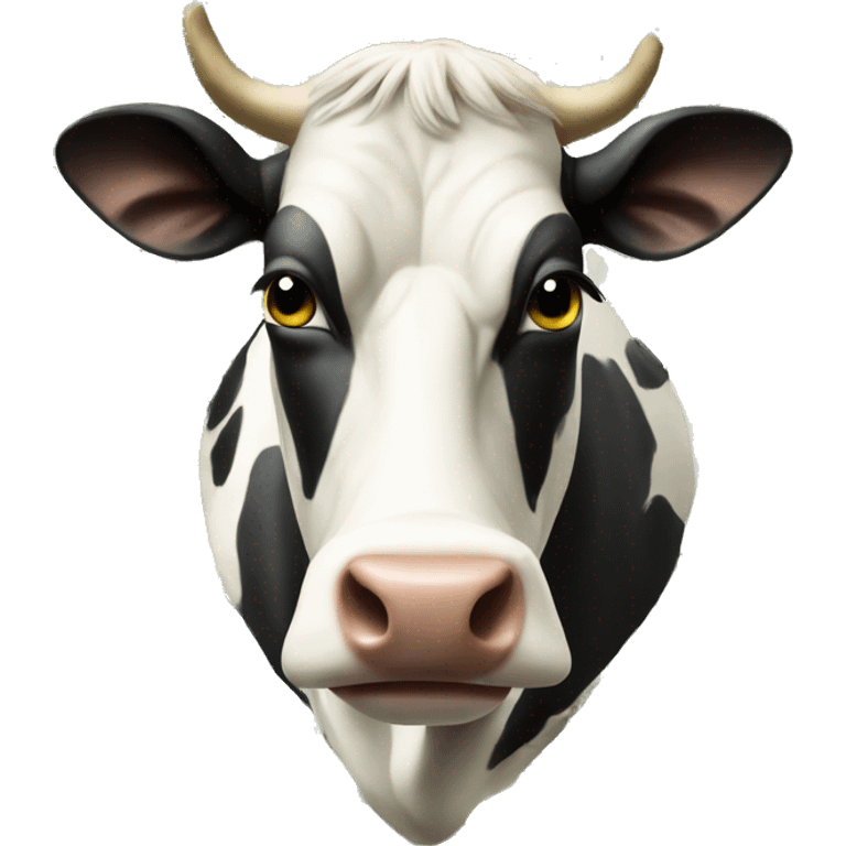 Cow made of money emoji