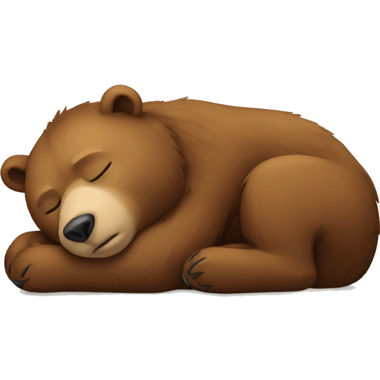 Bear sleeping  emoji