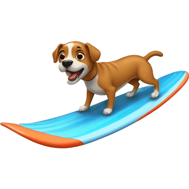 Dog surfing  emoji