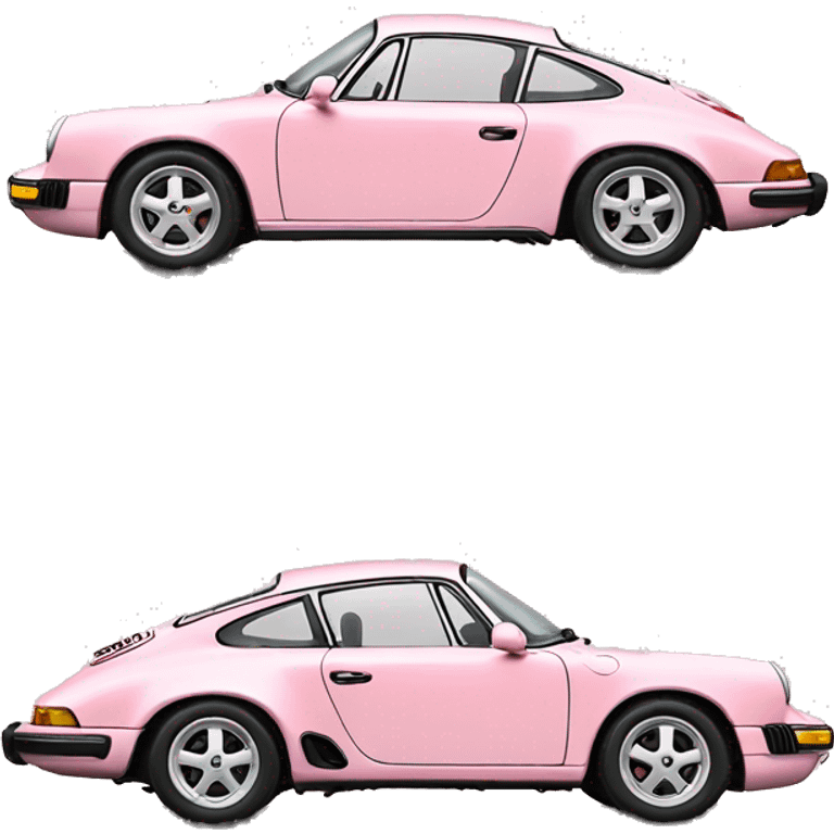 car porsche light pink from the side emoji