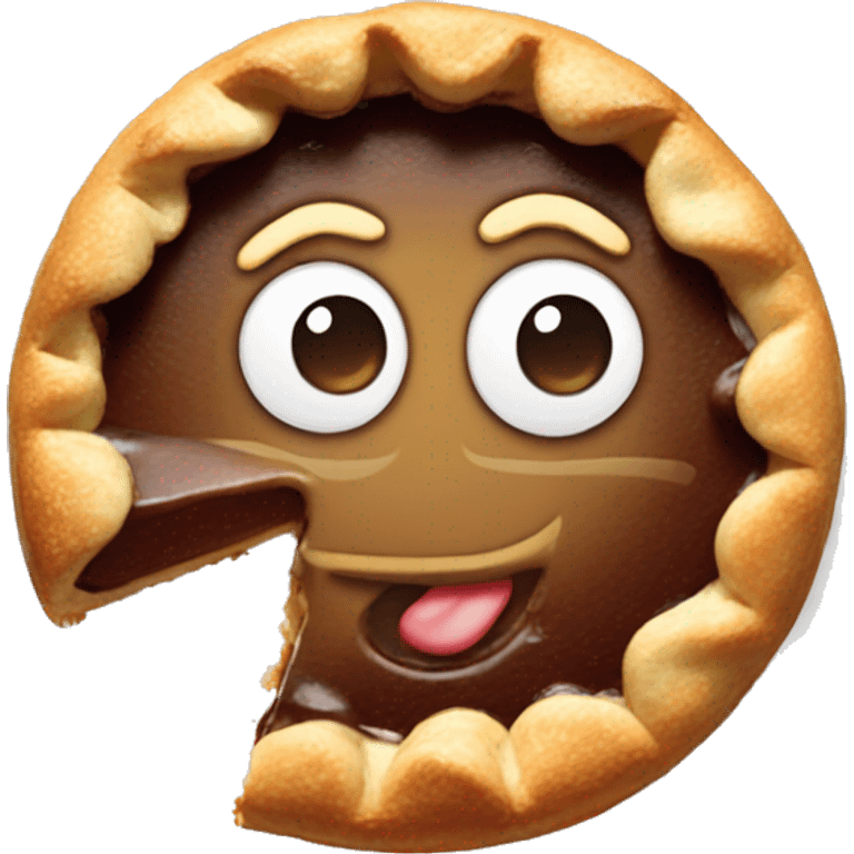 Emoji face with pie splat  emoji