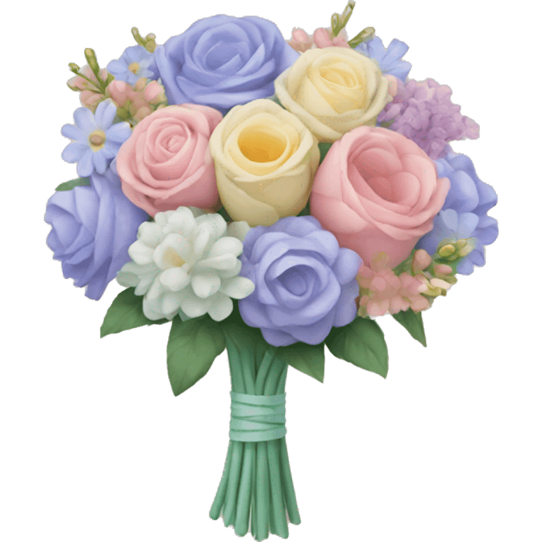 Pastel bouquet emoji