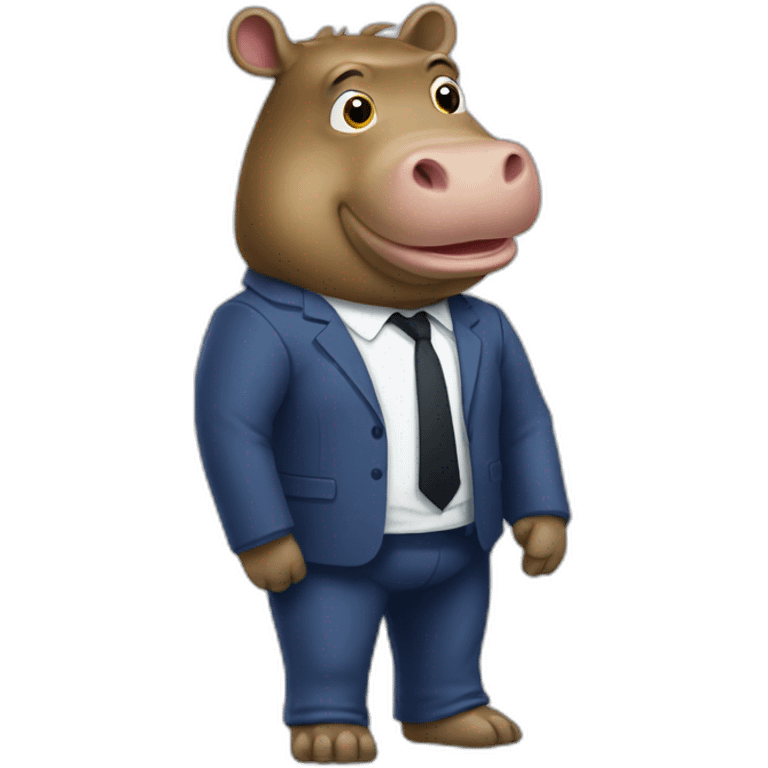 Hippopotame sur macron emoji