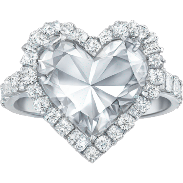 diamond sparkly heart ring emoji