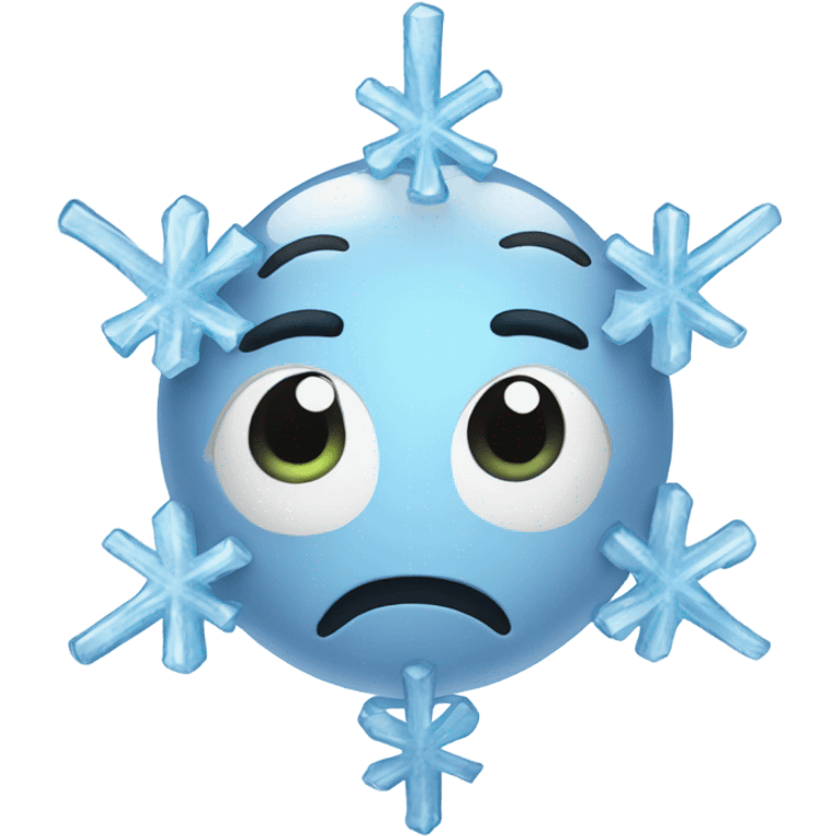 ice with snowflake emoji