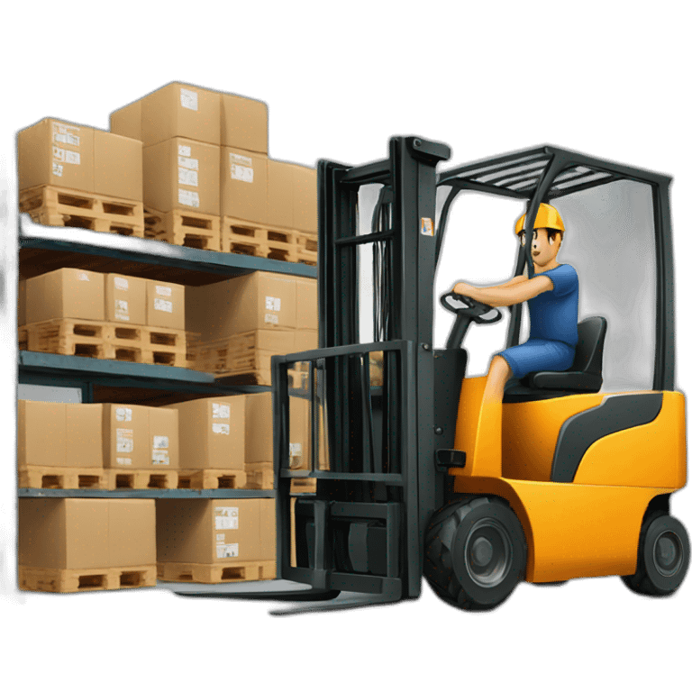 Warehouse-man-forklift emoji