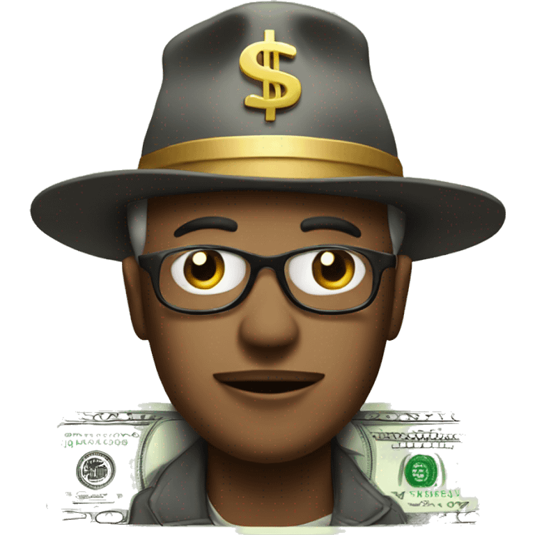 Money wearing hat emoji