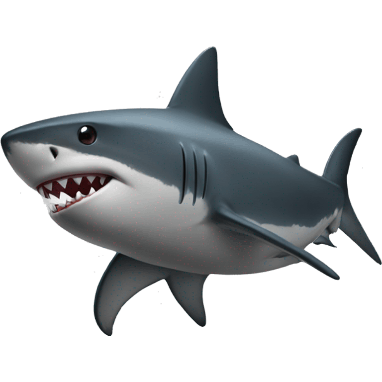 Shark with black hoodie emoji