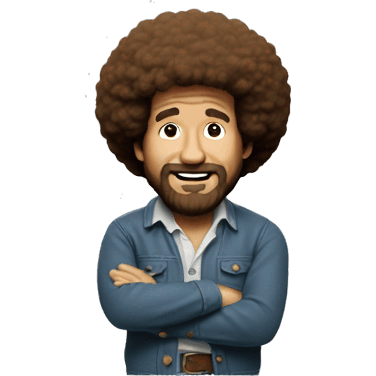 Bob ross qui peint emoji