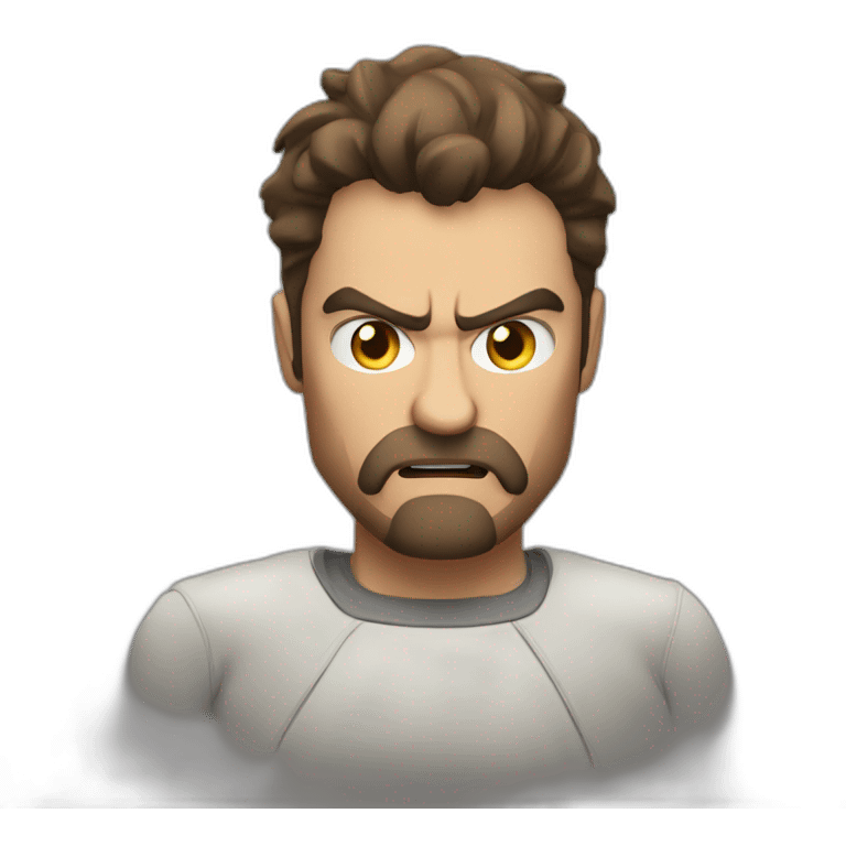 Angry man with valtorna emoji