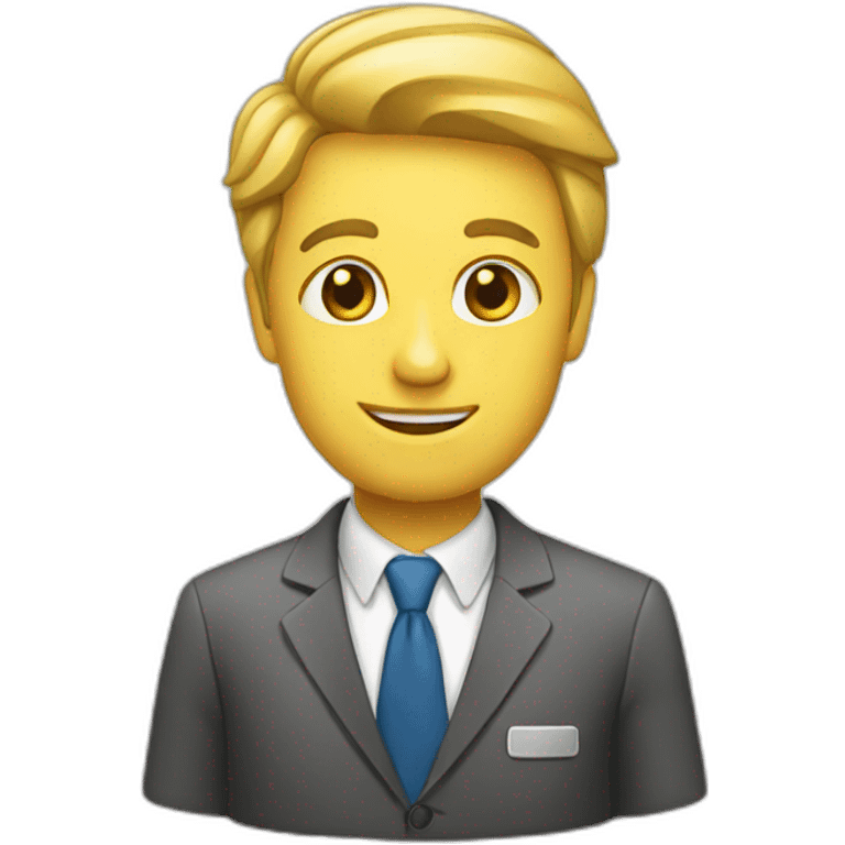 smart employee emoji