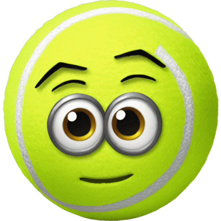 Tennis ball looking Like a minion emoji