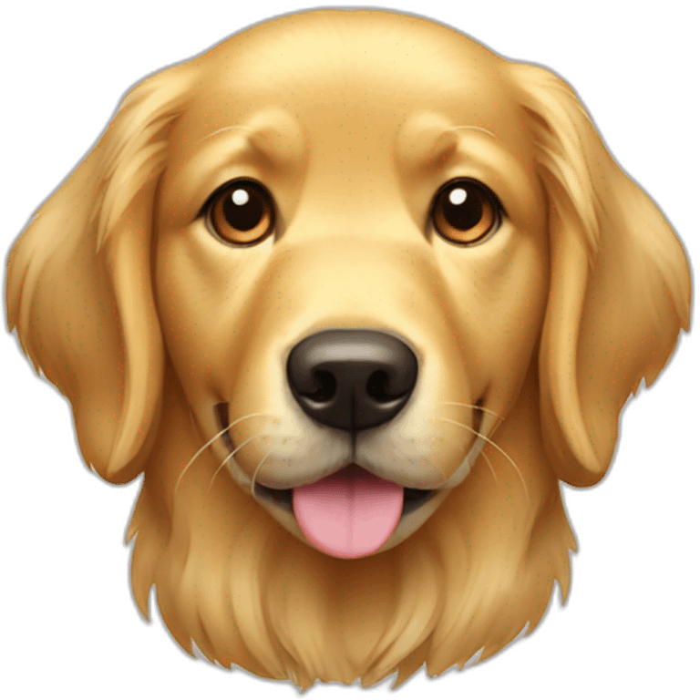 golden retriever dog emoji