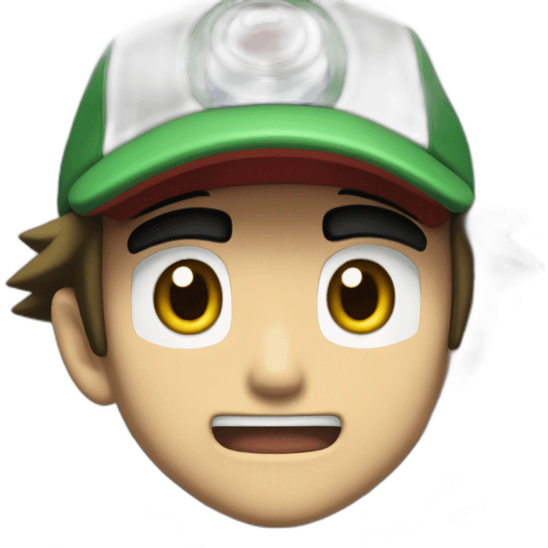 ash ketchum whistling emoji