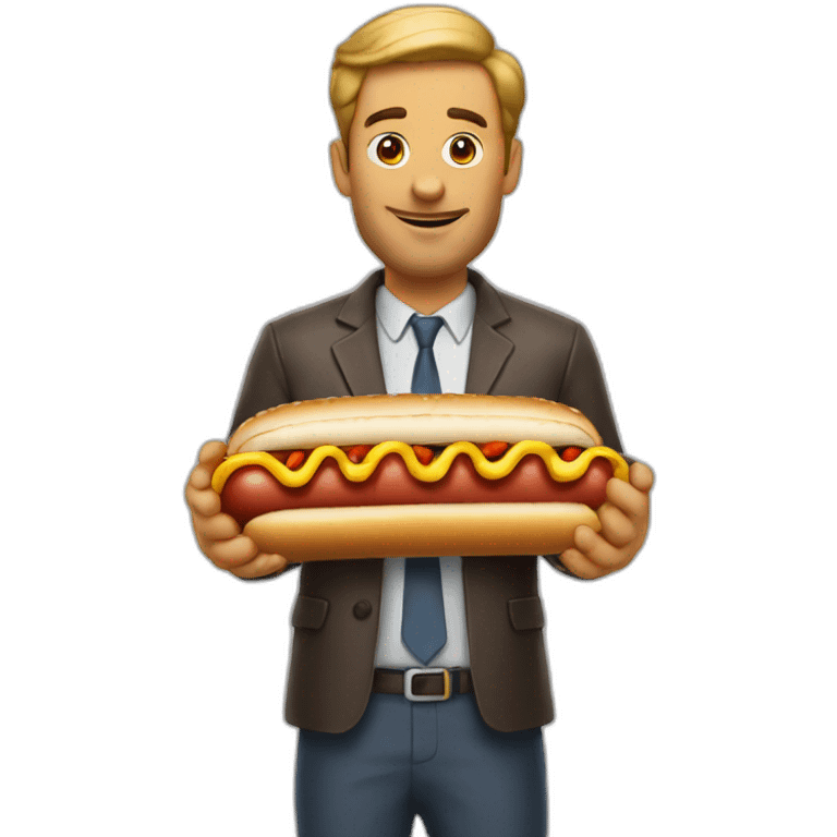 Hotdog man emoji