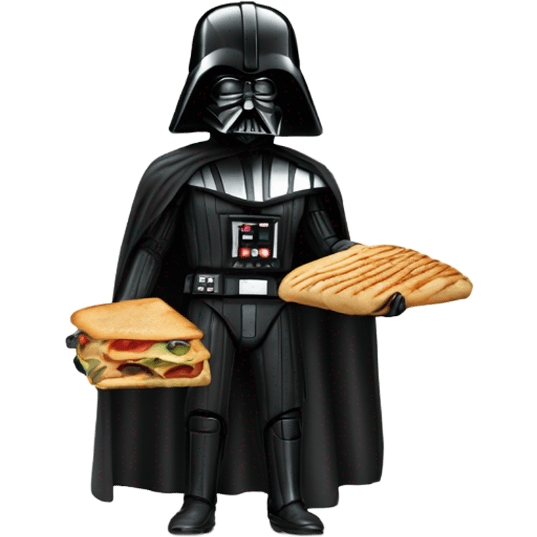 darth vadar holding a panini emoji