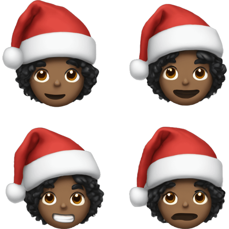 michael jackson with santa hat emoji