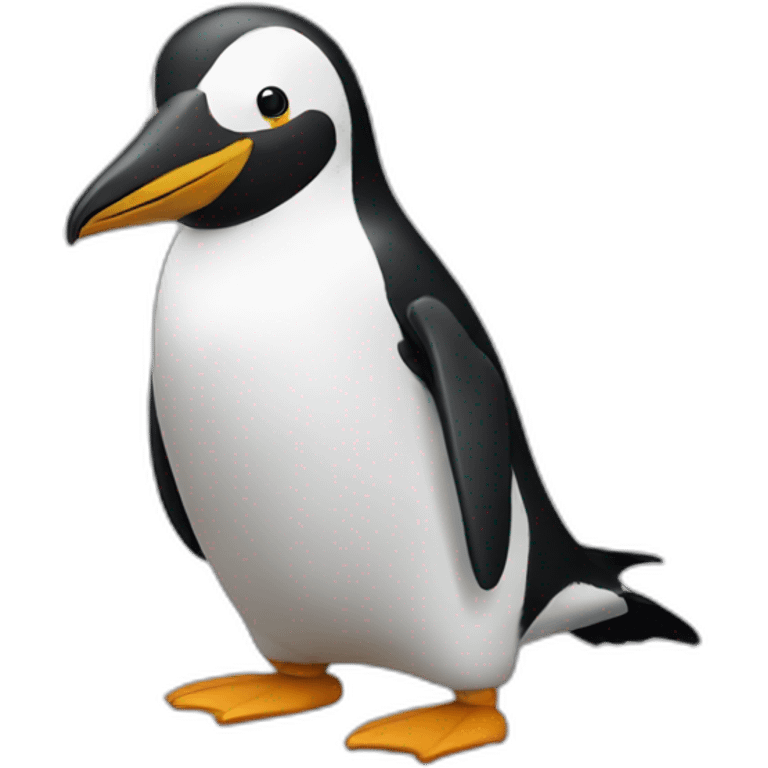 Pingouin glisse emoji