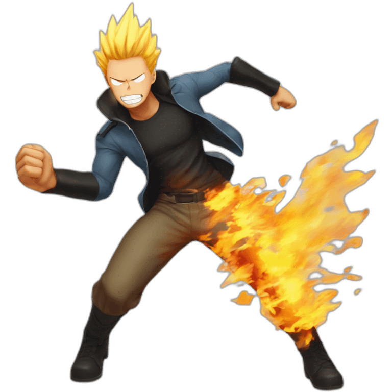 Water an fire punch man emoji