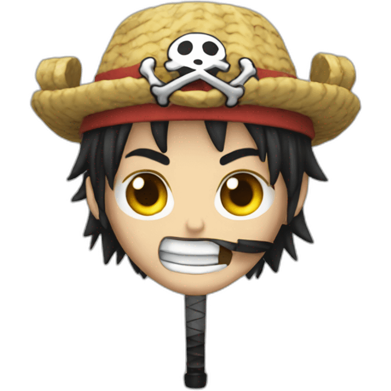 One piece avec des katana emoji