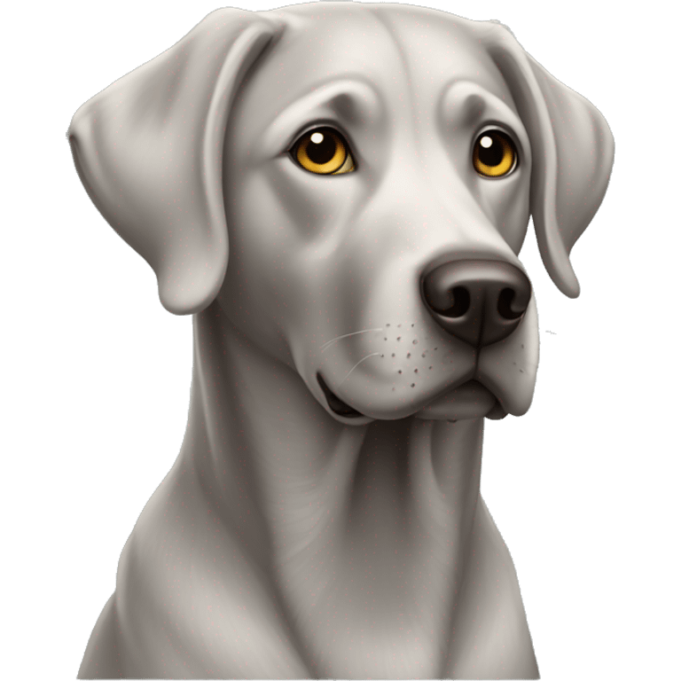 Grey Labrador emoji