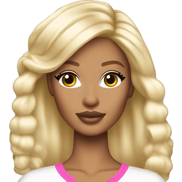 Light skin blonde Barbie baddie  emoji