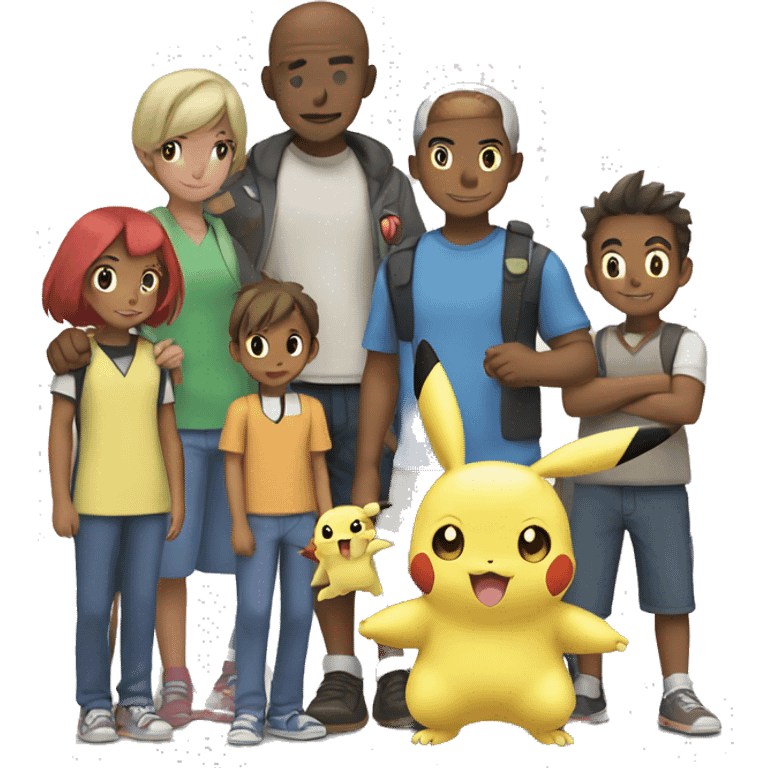 The Pokemon family emoji