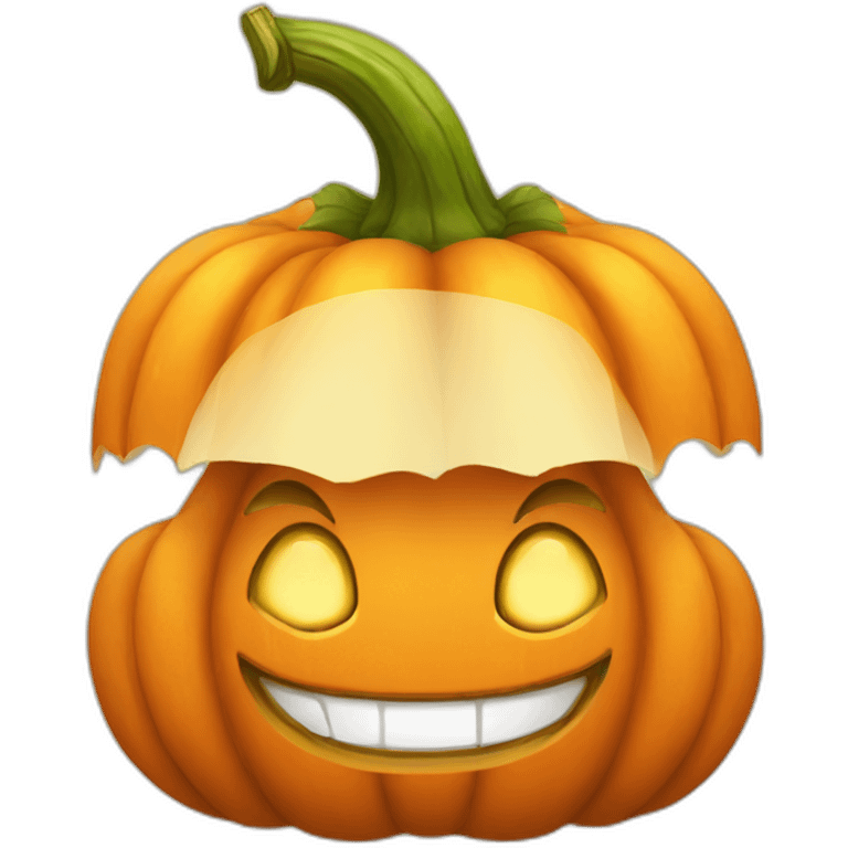 cute smiling pumpkin emoji