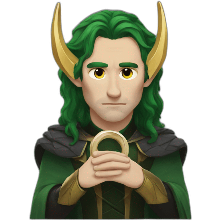 sad loki with a ring emoji