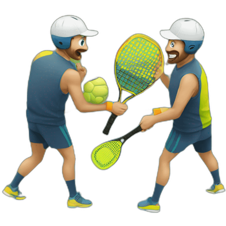 padel game between colleagues emoji