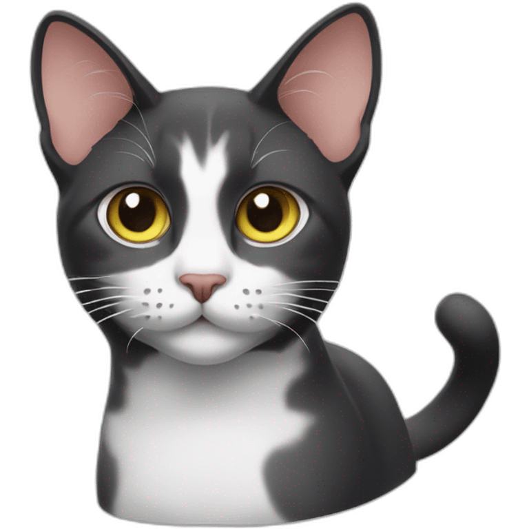 A Vulcan cat emoji