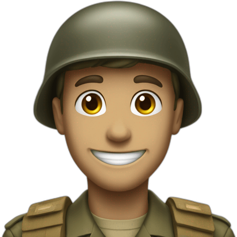 WW2 soldier smile emoji