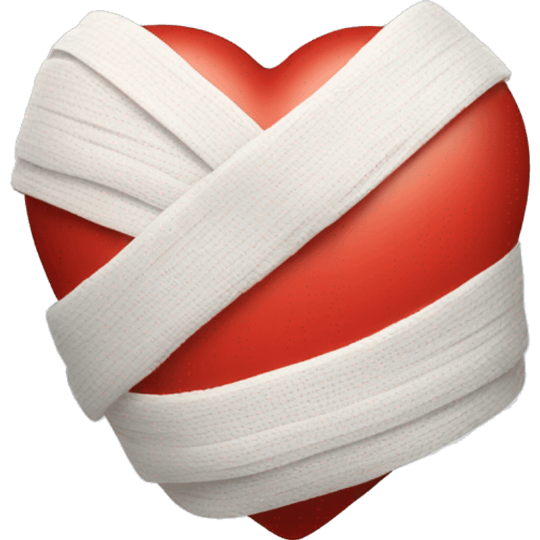 Bandaged red heart emoji