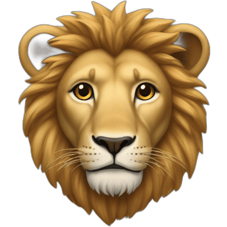 Un lion trisomique emoji