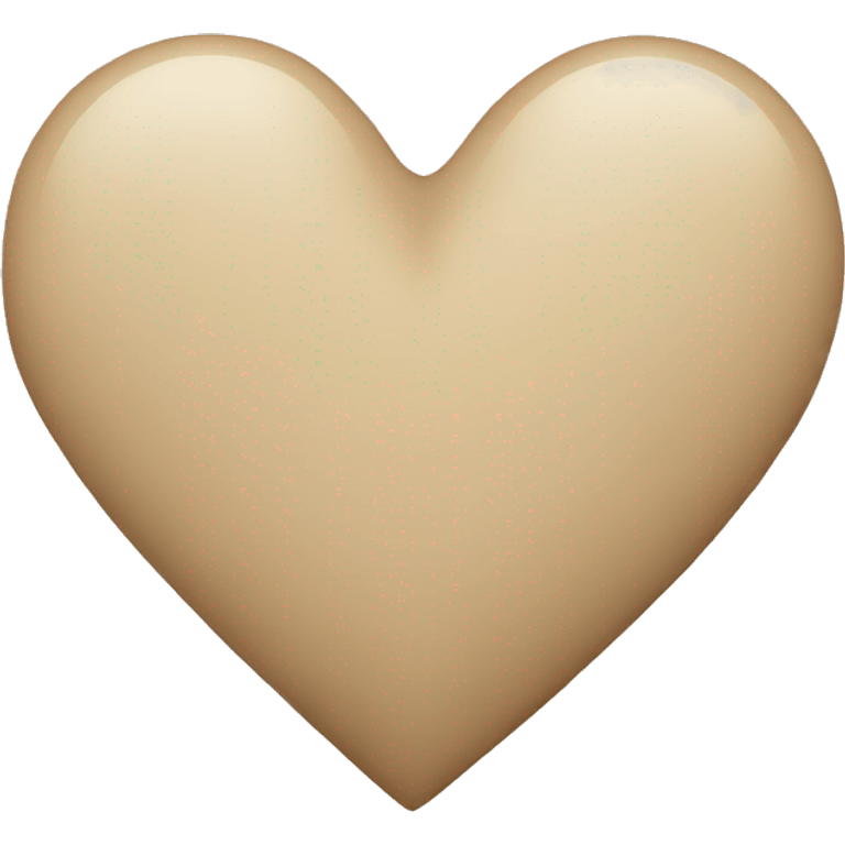 Beige heart emoji