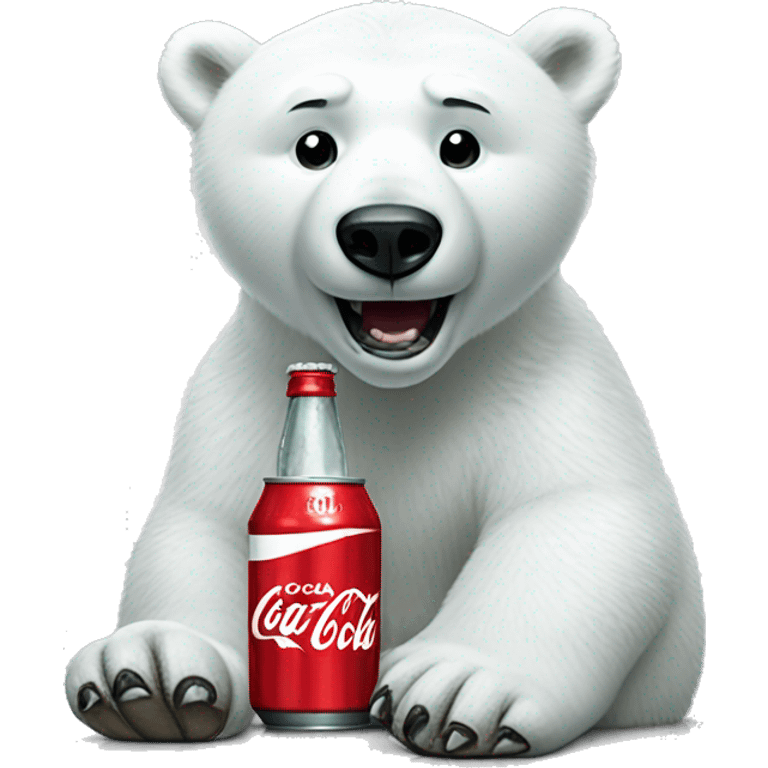 Polar bear Coca Cola emoji