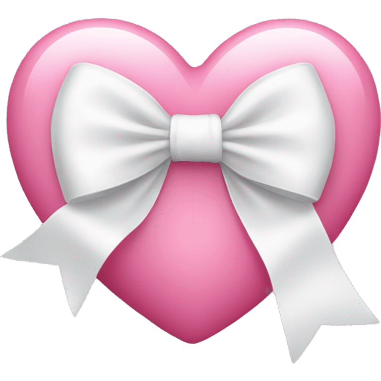 pink heart with a white bow emoji