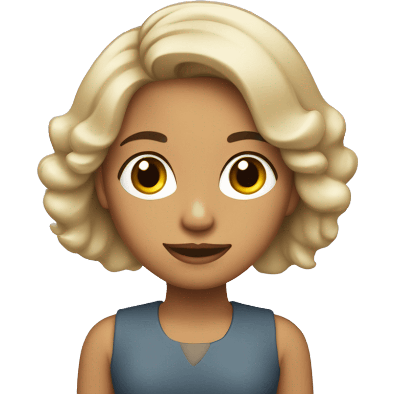 Mujer 30 anyos, morena pelo largo liso emoji